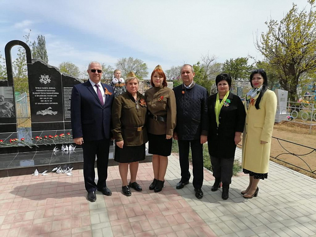 В Быковском районе открылся мемориал защитникам Отечества